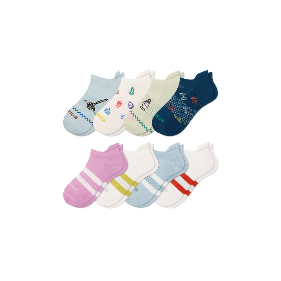 Youth Ankle Sock 8-Pack B2
